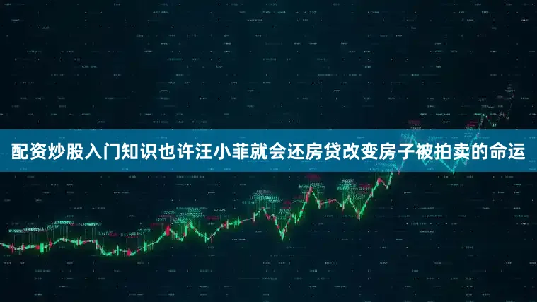 配资炒股入门知识也许汪小菲就会还房贷改变房子被拍卖的命运