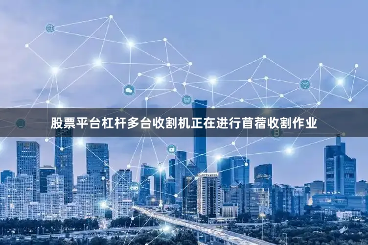 股票平台杠杆多台收割机正在进行苜蓿收割作业